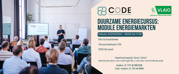 Duurzame Energiecursus - Module Energiemarkten