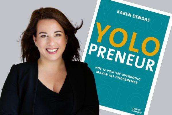 Karen met haar boek
