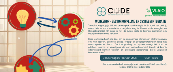 CoDE Workshop Sectorkoppeling