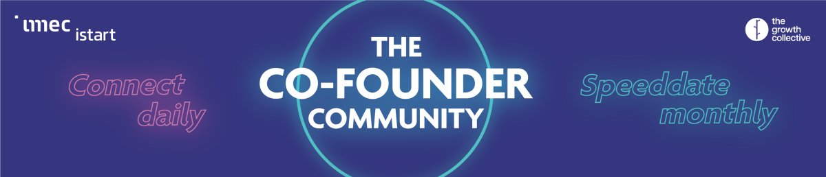 Hier zou de afbeelding van het Co-founder matchmaking event moeten staan!