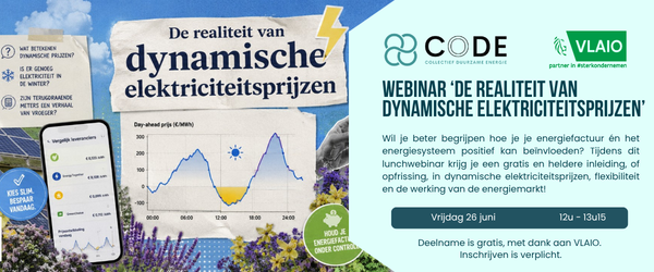Webinar 'De realiteit van dynamische elektriciteitsprijzen'