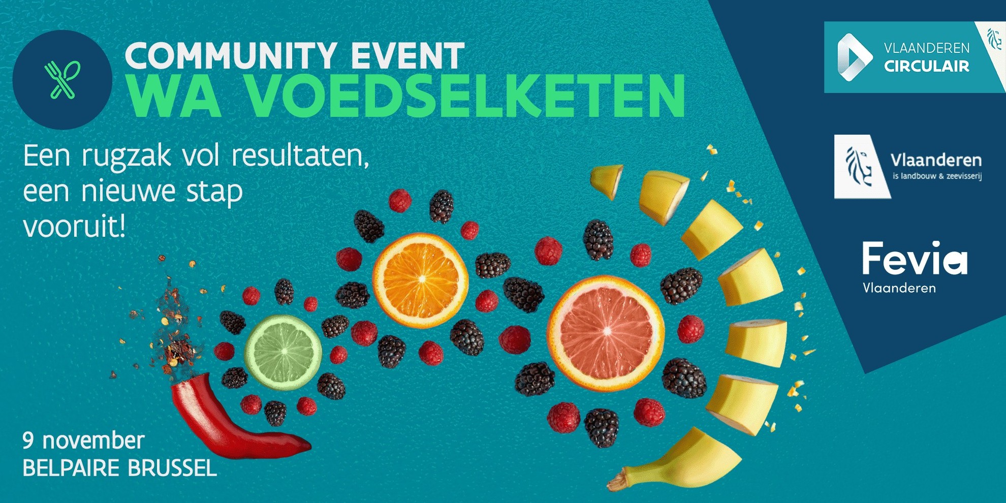 groenten en fruit die als een motor draaien voor de circulaire economie