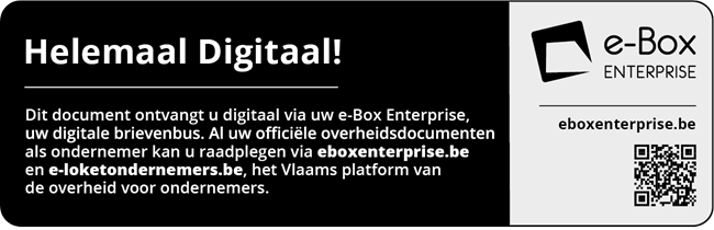 Screenshot boodschap op brief