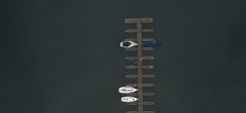 Boten in het water aan een kade 