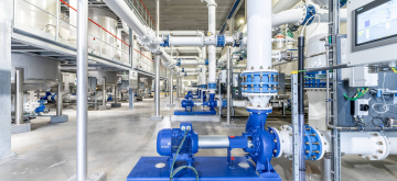 technische foto van de installatie in het gebouw