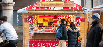 Ambulante handel op kerstmarkt