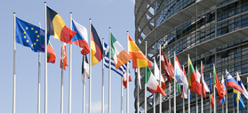 Vlaggen verschillende Europese lidstaten