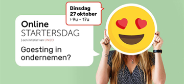 Promo voor UNIZO Online Startersdag