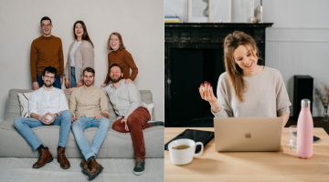 BloomUp Team (links) - videogesprek (rechts)