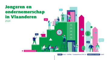 Jongeren en ondernemerschap in Vlaanderen 2024. Bronnen: RSVZ, Statbel en Datawarehouse DHO 2.0