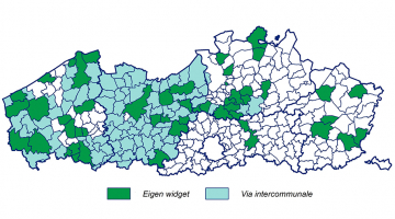 Kaart met deelnemende besturen in bizLocator