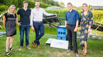 Van links naar rechts: Ellis De Meester, Joachim Desloover, Jacob Bossaer, Pieter Derboven, Ann-Gaëlle Bekaert