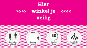 Poster 'hier winkel je veilig'