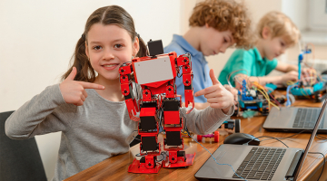 kinderen maken robot