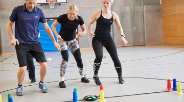Fitsport Austria in actie tijdens een workshop van LEDs react.