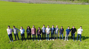 Het Sitemark vanuit de lucht bekeken.