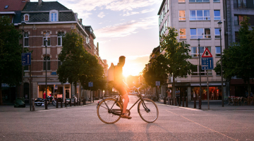 fietser in Leuven