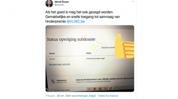 tweet van een tevreden klant