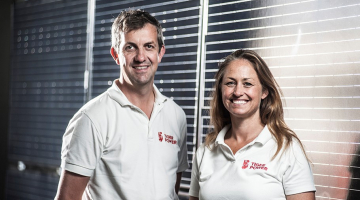 Chris en zijn vrouw Jessica, CTO van Tiger Power.
