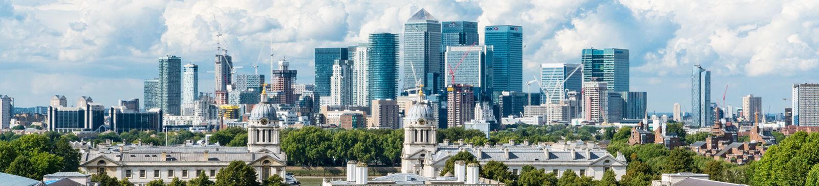 Panoramisch zicht op Londen