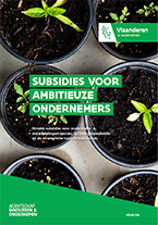 Cover brochure subsidies ambitieuze ondernemers