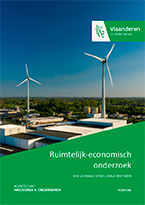 Cover brochure met foto van bedrijventerrein uit de buurt van Dendermonde